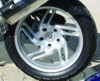 Installed in a cast wheel