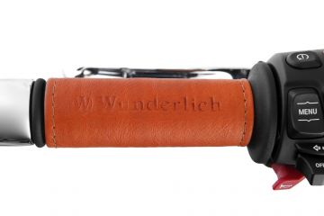 Wunderlich Leather Grip Wrap Set, Brown