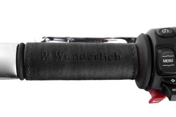 Wunderlich Leather Grip Wrap Set, Black