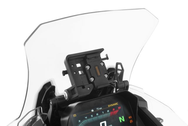 F750gs Soporte GPS, soporte de navegación para teléfono GPS, soporte de  navegación GPS, soporte de barra de manija delantera para motocicleta,  soporte