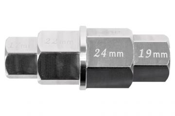 Aluminum - 4 in 1 - 3/8" Drive Axle Tool - 17/19/22/24mm