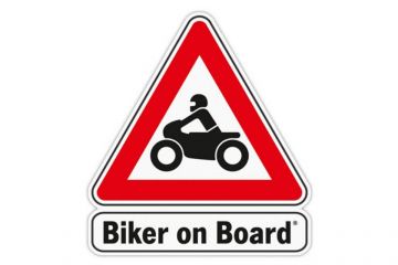 Biker on Board Sticker